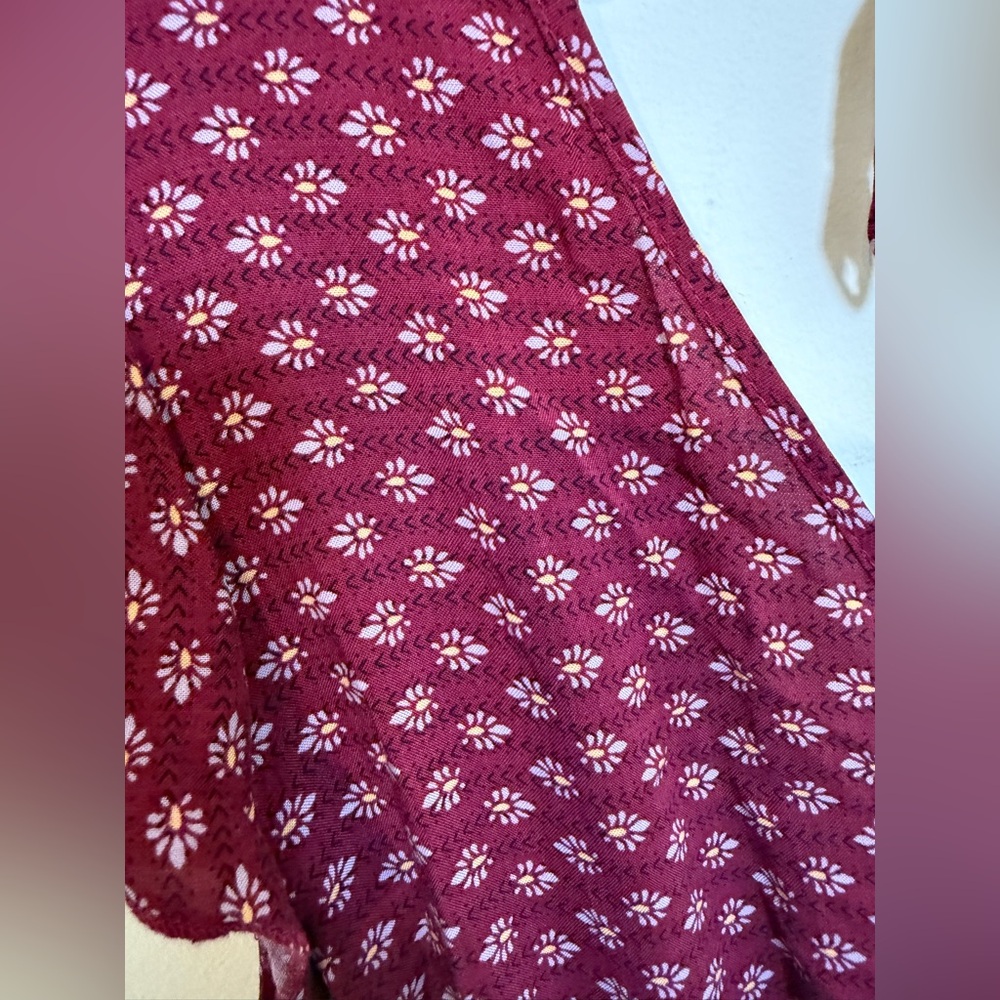 Band of Gypsies Burgundy Floral Maxi Dress *GREAT USED CONDITION* - Picture 2 of 11